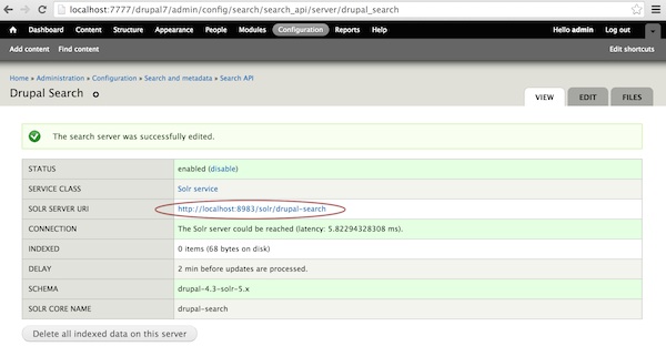 Drupal Search API configuration